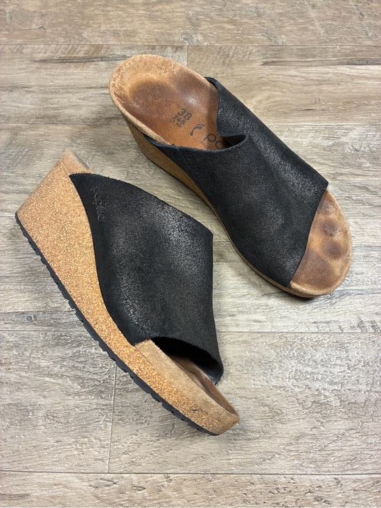 Papillio Shoes - Birkenstock Papillio Namica Wedges Sandals Antique Metallic